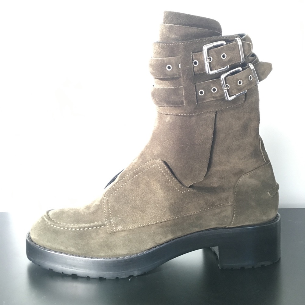 Balenciaga women’s green suede combat boots 40 - Picture 5 of 8